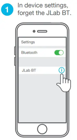JLABAUDIO Bluetooth Earbuds - LAB BT DOES NOT RECONNECT