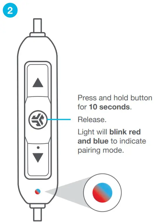 JLABAUDIO Bluetooth Earbuds - Turn on the Bluetootha