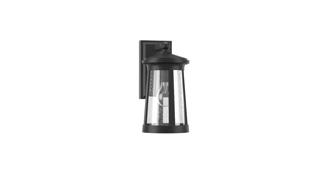 Signature Hardware 941443 Black Woodberry Single Light 17 Inch Tall Instruction Manual