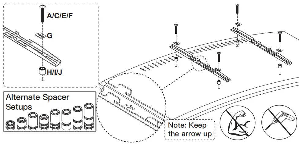 PERLESMITH PSTVS04 Universal Table Top TV Stand-Option B