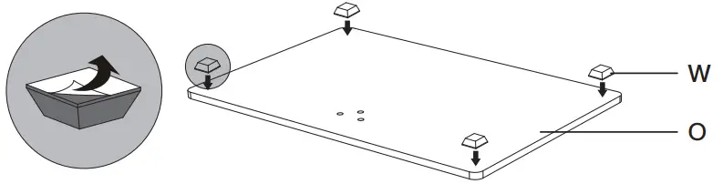 PERLESMITH PSTVS04 Universal Table Top TV Stand-Step 1 Assemble the Base1