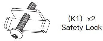 PERLESMITH PSTVS04 Universal Table Top TV Stand-Supplied Part and Hardware for Step 5