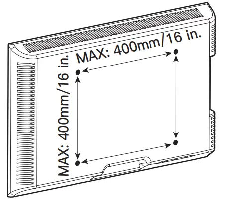 PERLESMITH PSTVS04 Universal Table Top TV Stand-TV before