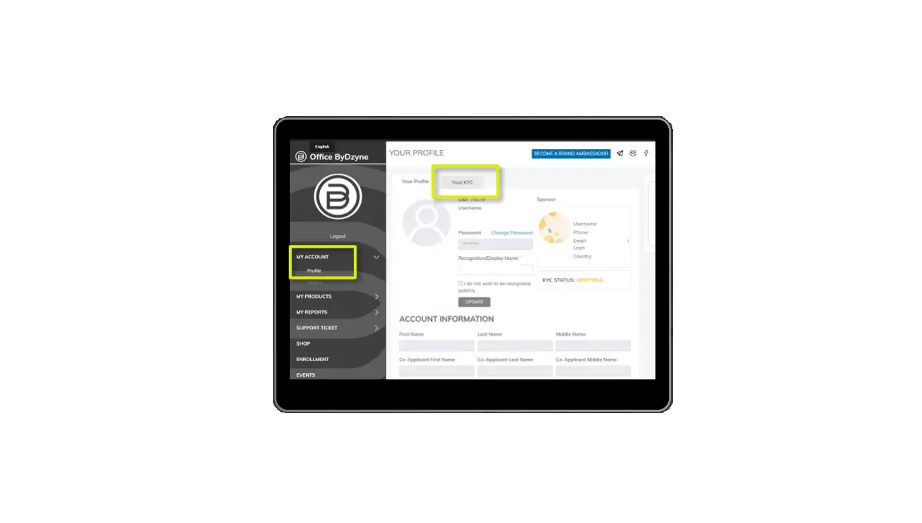 Bydzyne Kyc User Guide Bydzyne Kyc User Guide