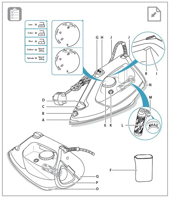 Electrolux E7SI1-82LG Steam Iron-fig-1