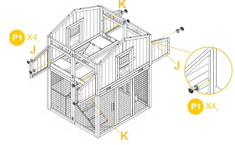aivituvin-AIR66-Foldable-Chicken-Coop-for-3-to-4-Chickens-FIG 12