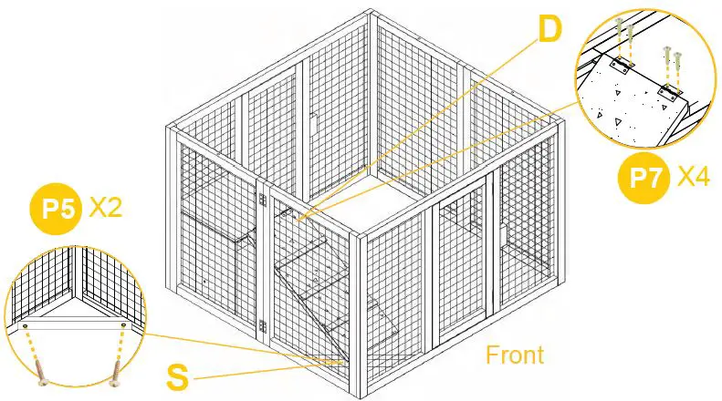 aivituvin-AIR66-Foldable-Chicken-Coop-for-3-to-4-Chickens-FIG 6