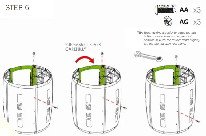 GREAT-GREEN-SYSTEMS-245-Litre-Maze-Compost-Tumbler-Instruction-FIG-10