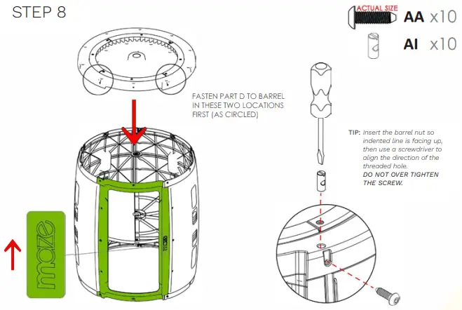 GREAT-GREEN-SYSTEMS-245-Litre-Maze-Compost-Tumbler-Instruction-FIG-12