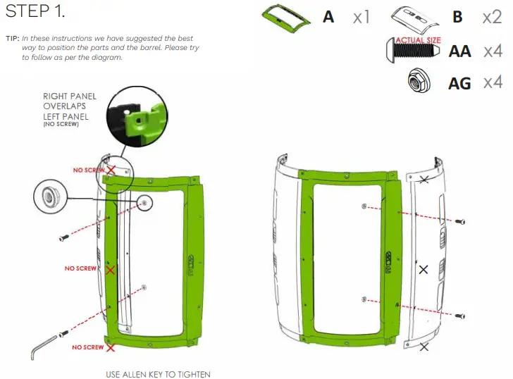 GREAT-GREEN-SYSTEMS-245-Litre-Maze-Compost-Tumbler-Instruction-FIG-5