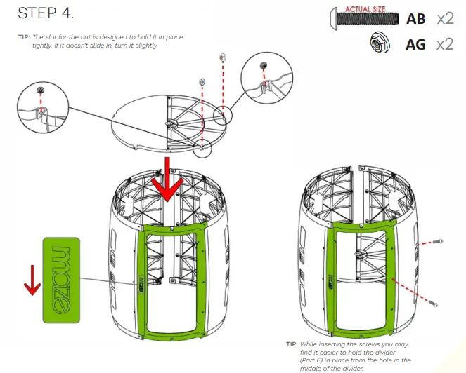 GREAT-GREEN-SYSTEMS-245-Litre-Maze-Compost-Tumbler-Instruction-FIG-8