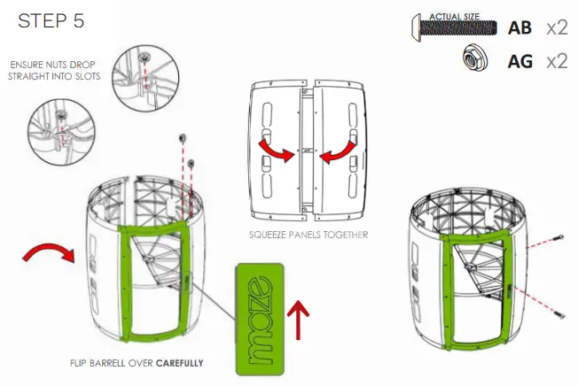 GREAT-GREEN-SYSTEMS-245-Litre-Maze-Compost-Tumbler-Instruction-FIG-9