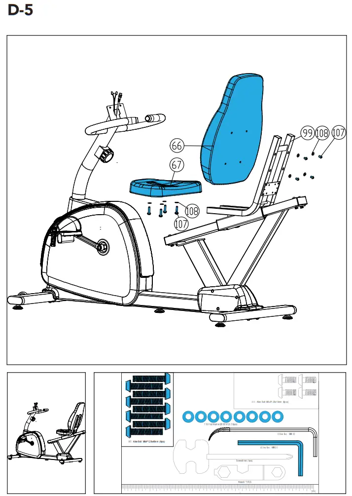 TUNTURI F20R Recumbent Bike Competence - Fig 8