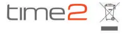 time2 Logo and Disposal Symbol