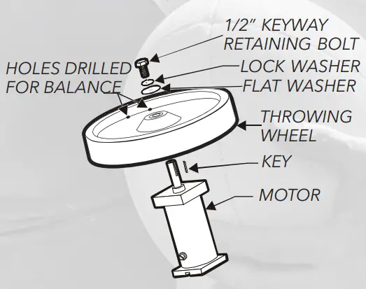 SPORTS ATTACK Rugby Training Machine - bolts