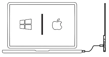 Verbatim PMT-14 Portable Touch Monitor - Laptop or PC with USB-C