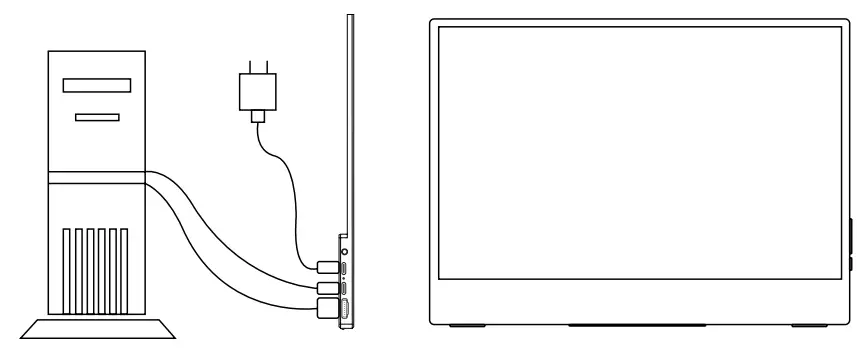 Verbatim PMT-14 Portable Touch Monitor - Mobile devices with USB-C Devices with HDMI 1