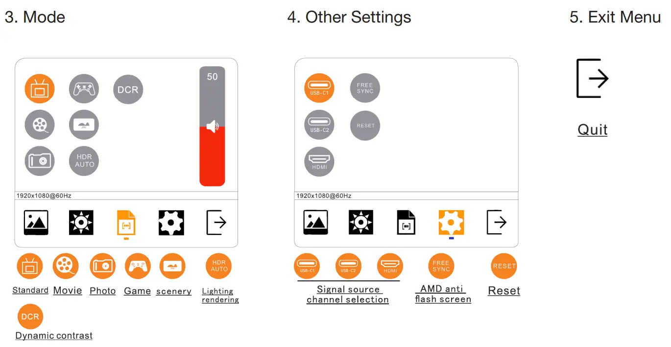 Verbatim PMT-14 Portable Touch Monitor - Power ON OFF 2