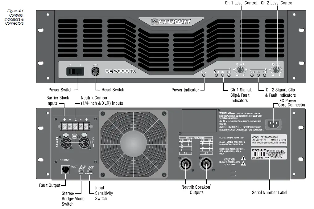Crown-CE-2000TX-Power -Amp -16