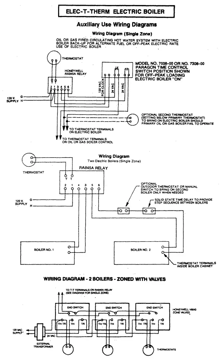 EFM Elec-T-Therm Electric Boiler - Wiring Diagram