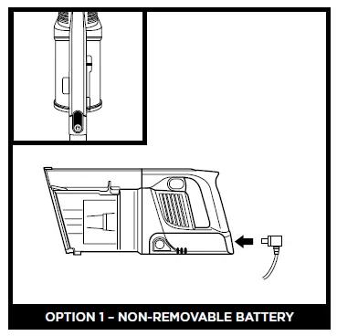 OPTION 1 – NON-REMOVABLE BATTERY
