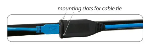 icron 3001-15 1-Port USB 3.0 15m Active Extension Cable - Conveniently secure your configuration by wrapping the included cable tie