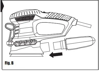 Wickes PES300 Orbital Sander Instruction Manual - Figure B