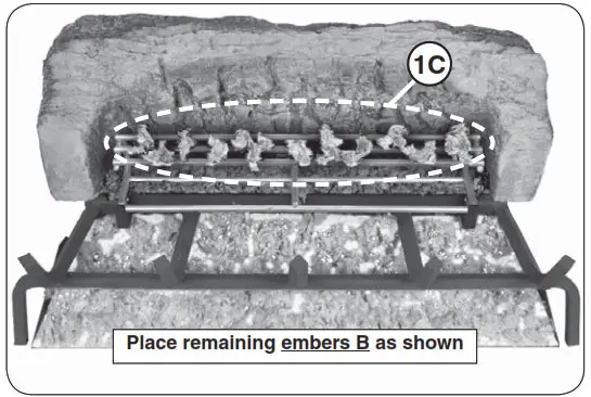 realfyre G52 Vented Gas Log Set-1c