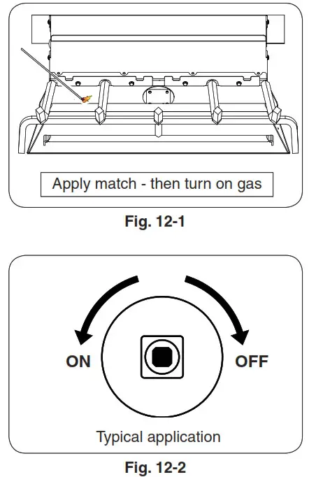 realfyre G52 Vented Gas Log Set-Fig 12-2