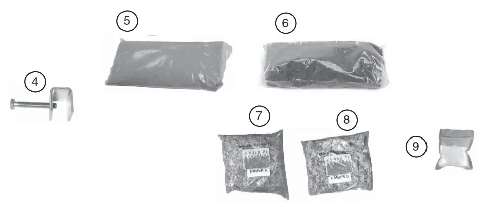 realfyre G52 Vented Gas Log Set-PARTS LIST 2