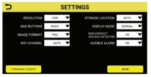 FERRET PLUS Multipurpose Wireless Inspection - SETTINGS