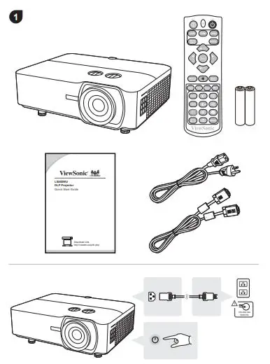ViewSonic PG706WU DLP Projector fig1