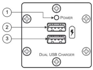 KRAMER W 2UC Dual Insert Dual USB Charger - FIGURE 2