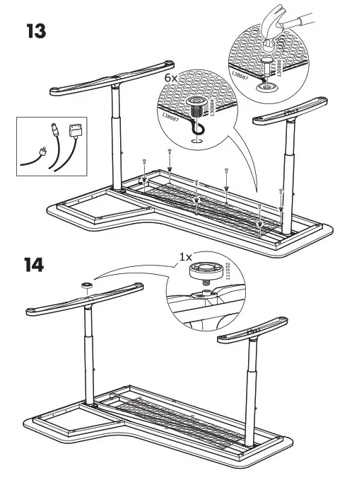 IKEA BEKANT Corner Desk Right Linoleum- 13
