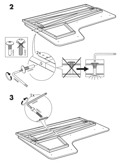 IKEA BEKANT Corner Desk Right Linoleum- 2