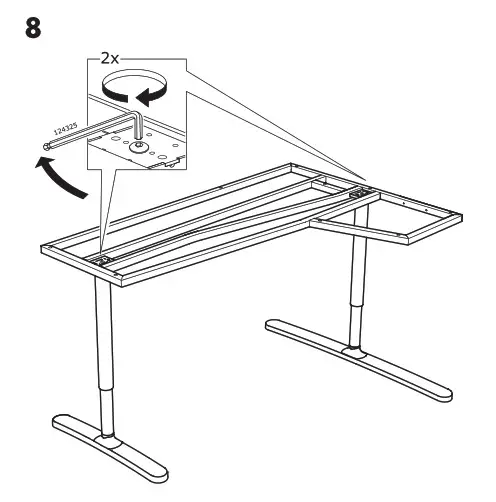 IKEA BEKANT Corner Desk Right Linoleum- 8