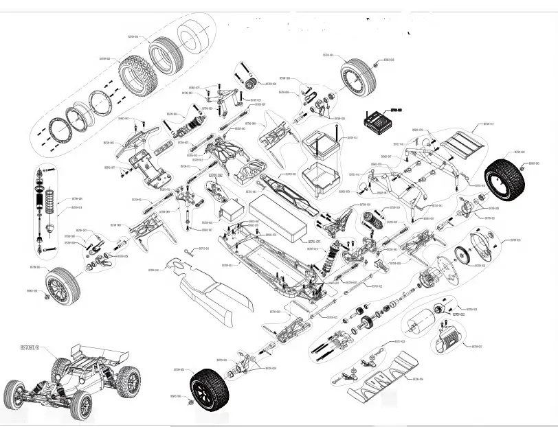 BSD RACING BS709E Remote Control Car Instruction Manual-4
