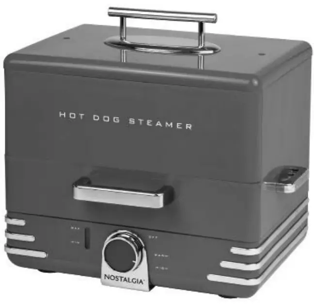 NOSTALGIA NHDS206SERIES Hot Dog Steamer -