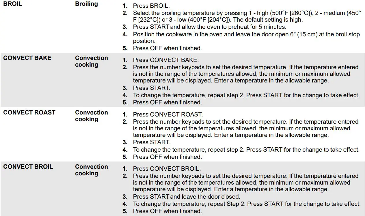 KitchenAid W11489743A Electric Freestanding Range Control User Guide - FEATURE GUIDE