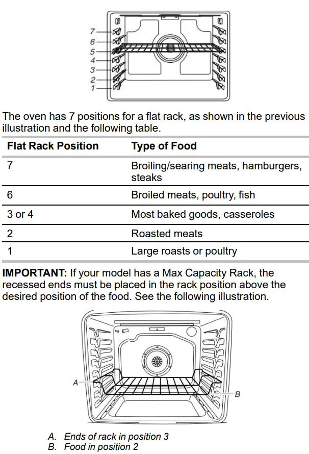 KitchenAid W11489743A Electric Freestanding Range Control User Guide - Positioning Racks and Bakeware