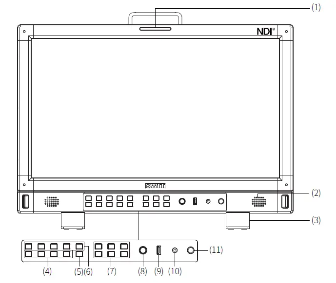 SWIT BM-215NDI BM-NDI 4K Studio LCD Monitor-1