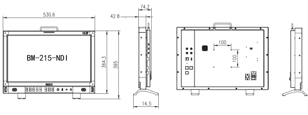 SWIT BM-215NDI BM-NDI 4K Studio LCD Monitor-16