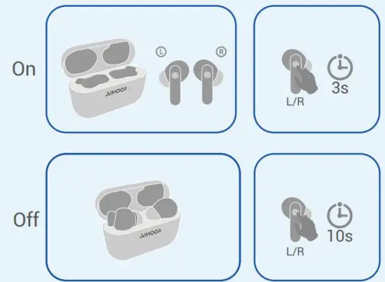 AIHOOR A2 Wireless Earbuds - 3