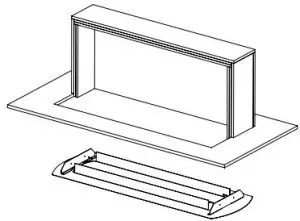 CEILING RECESS KIT (SOLD SEPARATELY)