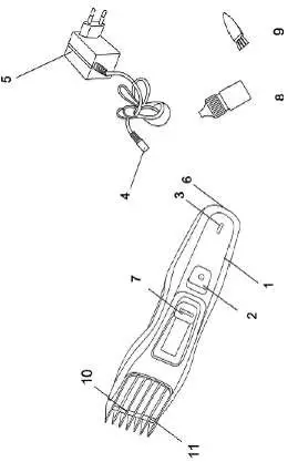 sinbo SHC 4357 Rechargeable Hair Clipper- DESCRIPTION