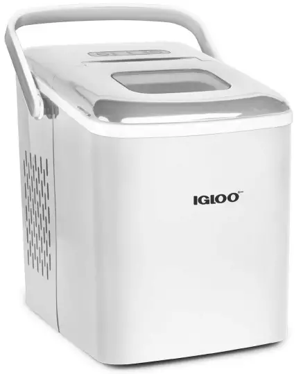 IGLOO IGLICEB26HNWH Automatic 26-Pound Ice Maker with Carry Handle
