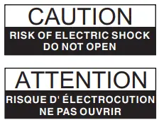 UEME JK 01 Retro Tabletop Jukebox with CD Player - warning