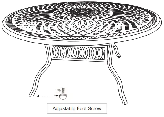 Royalcraft Kingston 6 Seat Set with Lazy Susan-Table - Step Five