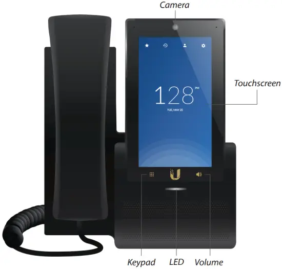 UBIQUITI NETWORKS UT Phone Touch UVP UniFi VoIP Phone with 5 Inch Touchscreen - fig2
