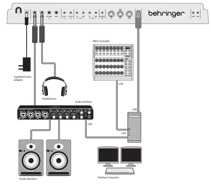 behringer Analog Synthesizer with 32 Full-6